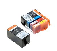 Cartucho de Tinta Compatible para impresoras de inyección de Tinta 920 HP920XL para Officejet 6000 6500 6500 Wireless 6500A 7000 7500 7500A(1 Set Add 1 Black)