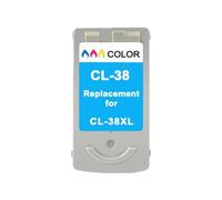 Cartucho de Tinta Compatible para impresoras PG37 CL38, MP140, MP190, MP210, MP220, MP420, IP1800, IP2600, MX300, MX310(1COLOR)