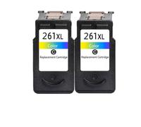 Cartucho de Tinta Compatible para Modelos de Impresora PG 260 CL 261 PG260 CL261 260XL 261XL Funciona con TS5320 TS6420 TR7020 INTERRISTAS(2 Color)