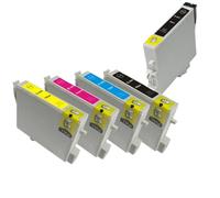 Cartucho de Tinta Compatible para T0441 T0444 para Stylus C64 C66 C84 C84N C84WN C86 CX3600 CX3650 CX4600 CX6400 CX6600(1SET Add 1PCS Black)