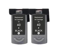 Cartucho de Tinta Compatible PG40 CL41, Compatible con Canon PG 40 41 Pg-40 Cl-41 for Impresora IP1600 IP1200 IP1900 MP140 MP150 MX300 MX310 MP160(2Pack BK)