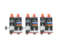 Cartucho de Tinta Compatible PGI-35 PGI35 CLI-36 CLI36 35 36, Compatible con Impresora Canon IP100 IP110 IP100B TR150(3set)