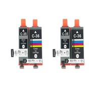 Cartucho de Tinta Compatible PGI-35 PGI35 CLI-36 CLI36 35 36, Compatible con Impresora Canon IP100 IP110 IP100B TR150(2set)