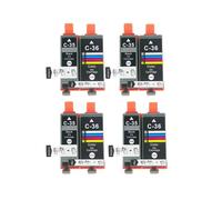 Cartucho de Tinta Compatible PGI-35 PGI35 CLI-36 CLI36 35 36, Compatible con Impresora Canon PIXMA IP100 IP110 IP100B TR150(4set)