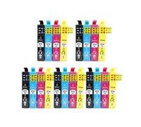 Cartucho de Tinta Compatible T0711 T0712 T0713 T0714 for Stylus SX110 SX215 SX218 SX400 SX405 SX410 SX415 SX510W SX515W DX7400(5 Set)