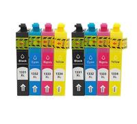 Cartucho de Tinta Compatible T1331 T1332 T1333 T1334 para el lápiz N11 NX420 T12 T22 TX120 NX125 TX129 TX420 Reemplazo de impresoras(2Set)