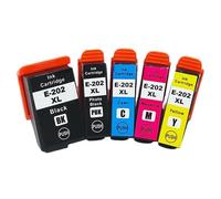 Cartucho de Tinta Compatible T202 T202XL 202XL T02G1 T02H1 para impresoras XP6000 XP6005 XP6100 XP6105(1 Set(5PC))
