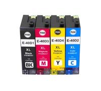 Cartucho de Tinta Compatible T40D1 T40D2 T40D3 T40D4 T40D, Compatible con Impresora Serie Epson SureColor SC-T3100 SC-T5100 SC-T2100(1 Set)