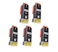 Cartucho de Tinta Completo Compatible con Epson 33XL T3351 T3361 T3362 T3363 T3364 Chip Inteligente for impresoras Expression Premium(5BK)