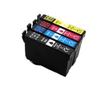 Cartucho de Tinta Completo T502XL 502 502XL con reemplazo Chip Compatible Impresora Epson Workforce XP5100 XP5105 WF2860 WF2865(1SET)