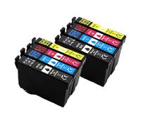Cartucho de Tinta Completo T502XL T502 502XL con reemplazo Chip Compatible Impresora Epson Expression XP-5100 XP-5105 Workforce WF-2860 WF-2865(2SET)