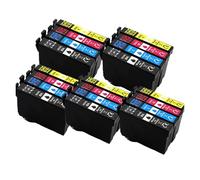 Cartucho de Tinta Completo T502XL T502 502XL con reemplazo Chip Compatible Impresora Epson Expression XP-5100 XP-5105 Workforce WF-2860 WF-2865(5SET)