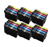 Cartucho de Tinta Completo T502XL T502 502XL con reemplazo Chip Compatible Impresora Epson Expression XP-5100 XP-5105 Workforce WF-2860 WF-2865(6SET)