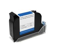 Cartucho de tinta de 12,7/25,4mm, cartucho de impresora de inyección de tinta térmica, secado rápido, negro, rojo, amarillo, azul, verde, tinta solvente resistente al agua para texto, código de barras