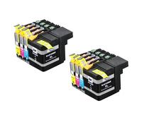 Cartucho de Tinta de Impresora Compatible con Color LC129XL LC125XL for B-Rother MFC-J6520DW/J6720DW/J6920DW(2Sets (8PCS))