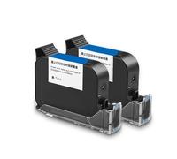 Cartucho de tinta de impresora de chorro manual solvente negro de secado rápido de 42ml resistente al agua antidecoloración for fecha de caducidad 2,5 cartuchos de impresora Secado rápido para etiquet