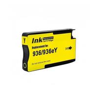 Cartucho de Tinta de inyección de Color Compatible 936 936e, Compatible con HP OfficeJet Pro 9110b/9117b/9120b/9130b impresoras(1pcs Yellow)