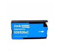 Cartucho de Tinta de inyección de Color Compatible 936 936e, Compatible con HP OfficeJet Pro 9110b/9117b/9120b/9130b impresoras(1pcs Cyan)