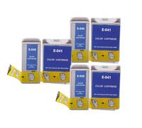 Cartucho de Tinta de inyección de Tinta Compatible para la Serie Stylus C62 CX3200 T040 T041(3set 6pcs)