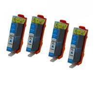 Cartucho de Tinta de inyección de Tinta de Color Compatible 364XL Compatible con Impresora HP364XL Photosmart 5510 7520 B8550 Deskjet 3070A B109A(4PCS Cyan)