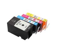 Cartucho de Tinta de inyección de Tinta de Color Compatible 912XL 912, Compatible con Cartucho de Tinta de Impresora HP OfficeJet Pro 8010 8012 8013 8014 8015 8017 8018(1 Set 4PCS)