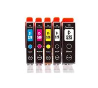 Cartucho de Tinta de inyección de Tinta de Color Compatible con Suministros de Impresora MG6150 PGI-525 PGI525 PGI 525 CLI-526 CLI526 CLI 526(BKPBKCMY-1set)