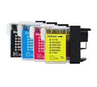 Cartucho de Tinta de inyección de Tinta de Color Compatible para la Serie DCP-145C LC980 LC985 LC1100 LC980XL LC985XL