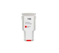Cartucho de Tinta de inyección de Tinta de Color Compatible Premium 745 F9K05A F9K04A for HP745, Compatible con Impresora HP DesignJet Z2600 Z5600(Red)