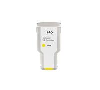 Cartucho de Tinta de inyección de Tinta de Color Compatible Premium 745 F9K05A F9K04A for HP745, Compatible con Impresora HP DesignJet Z2600 Z5600(Y)