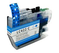 Cartucho de Tinta de inyección LC422 LC422XL Compatible con impresoras B-Rother MFC-J5340DW, J5345DW, J5740DW, J6540DW y J6940DW(LC422 C 1PC)