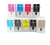 Cartucho de Tinta de Recarga 9 Colores 80 ml con Chip T5801-T5809 Compatible con Epson Stylus Pro 3800 3800C 3880(3800 with Chip)