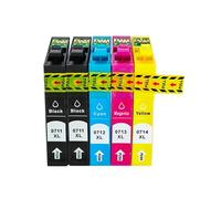 Cartucho de Tinta de Rendimiento T0711 T0712 T0713 T0714 T0715 Compatible con impresoras Stylus DX4000 DX4050 DX4400 DX5000 DX4450 DX5050 DX6000 DX6050 SX110 SX215(1SET(5PC))