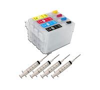 Cartucho de tinta de repuesto 222 222XL 503 503XL sin chip, compatible con impresoras Ep-Son XP-5200 XP-5205 WF-2960 WF-2965 (color: B, sin jeringa)(A With Syring)