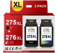 Cartucho de tinta de repuesto 275XL276XL para Canon PG-275CL-276, alto rendimiento compatible con PIXMA TS3520TS3522TS3500TR4720TR4700TR4722 (1