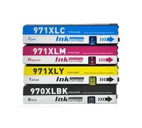 Cartucho de Tinta de Repuesto 970XL 971XL Compatible con X476dw X451dw X576dw X551dw para un Rendimiento de impresión Mejorado(1SET)