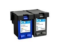 Cartucho de Tinta de Repuesto Compatible con HP56 HP57 para Deskjet 450 PSC 4200 Series 1110 1205 1210 1215 1219 1315 1340 1350 2210 2410(1 Set)