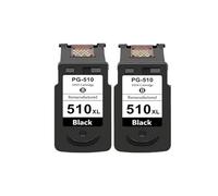 Cartucho De Tinta De Repuesto PG510 CL511 - Compatible con Canon Pg-510 Cl-511 Pg 510 Cl 511 MP250 MP280 IP2700 MP240 MP270 MP480 MX320(2 Black)