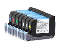 Cartucho de Tinta de solvente Eco Compatible 2588 para Impresora portátil 600dpi 12. Codador de inyección de Tinta de 7 mm no Cifrado M versión 2588 más 2588(2588-Green)