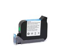 Cartucho de Tinta ecosolvente JS12 M, adhesión de 12,7 MM para Impresora de inyección de Tinta portátil sin cifrado, Secado rápido, Compatible con 12(JS12(M)-Green)
