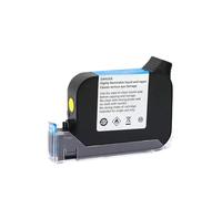 Cartucho de Tinta ecosolvente JS12 M, adhesión de 12,7 MM para Impresora de inyección de Tinta portátil sin cifrado, Secado rápido, Compatible con 12(JS12(M)-Yellow)