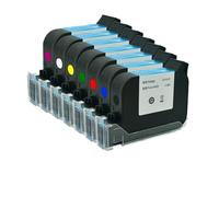 Cartucho de Tinta ecosolvente portátil para Impresora codificadora de inyección de Tinta, Compatible con 600DPI, Negro, Azul, Blanco, Fecha de caducidad de 12,7mm(1 PC Blue)