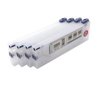 Cartucho de Tinta ecosolvente y Sistema de Tinta a Granel, 4 Cartuchos de 220 ml + 4 Botellas compatibles con Roland Mimaki JV33 JV5 JV3 TS3(4pcs cartridges)