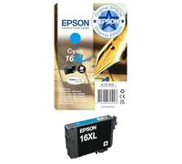 Cartucho De Tinta Epson 16 Xl 6,5 Ml Cian, paquete estándar, XL válido para los modelos WF-2010W, WF-2510WF, WF-2520NF, WF-2530WF, WF-2540WF y otros