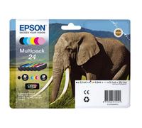 Cartucho de Tinta Epson Elephant Multipack 6-colours 24 Claria Photo HD