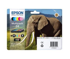 Cartucho de Tinta Epson Elephant Multipack 6-colours 24 Claria Photo HD