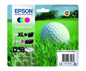 Cartucho de Tinta Epson Golf Ball C13T34794010 XL Multipack Negro y Colores