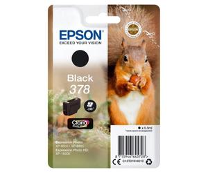 Cartucho de Tinta Epson Squirrel Singlepack Black 378 Claria Photo HD Ink