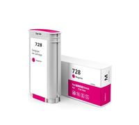 Cartucho de Tinta for 728, Compatible con HP DesignJet T830 T730, Cartucho de Tinta DesignJet Completo F9J67A F9J66A F9J65A(130ml Magenta)