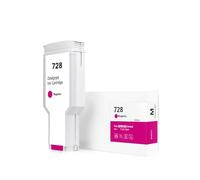 Cartucho de Tinta for 728, Compatible con HP DesignJet T830 T730, Cartucho de Tinta DesignJet Completo F9J67A F9J66A F9J65A(300ml Magenta)