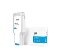 Cartucho de Tinta for 728, Compatible con HP DesignJet T830 T730, Cartucho de Tinta DesignJet Completo F9J67A F9J66A F9J65A(300ml Cyan)